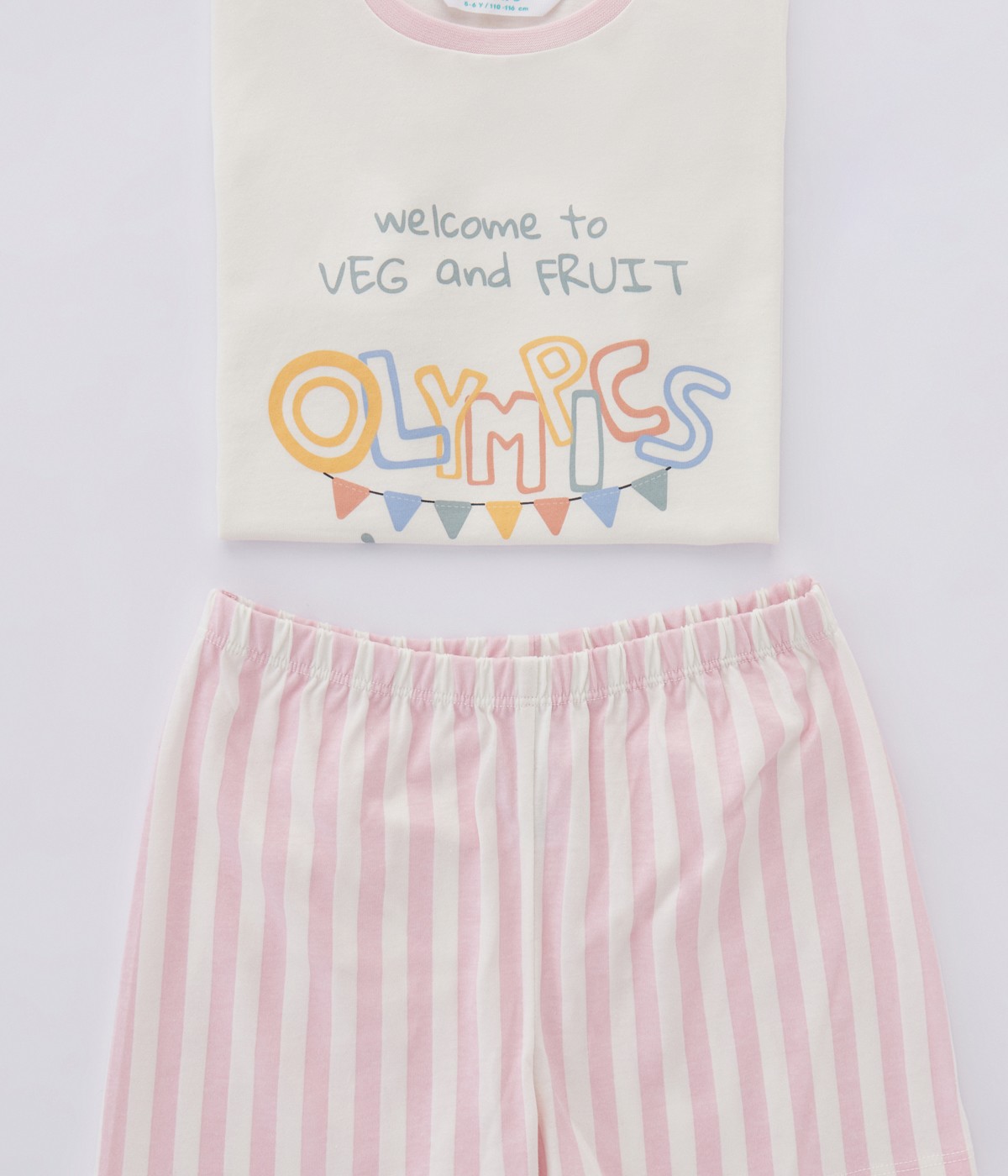 Set Pijamale Fetite Veg-t Olympic 2Buc