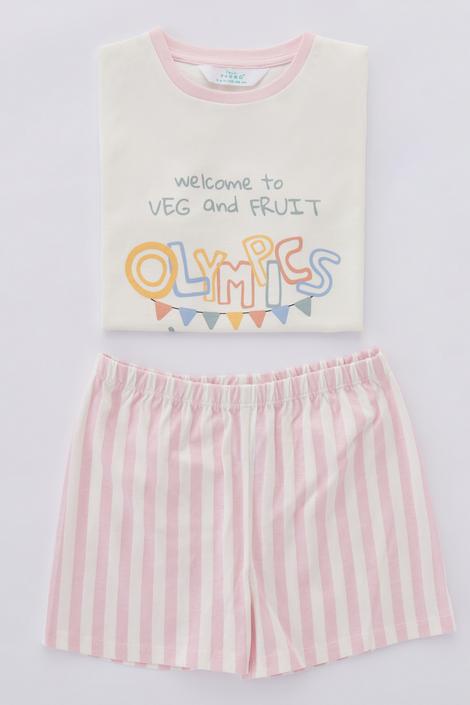Set Pijamale Fetite Veg-t Olympic 2Buc