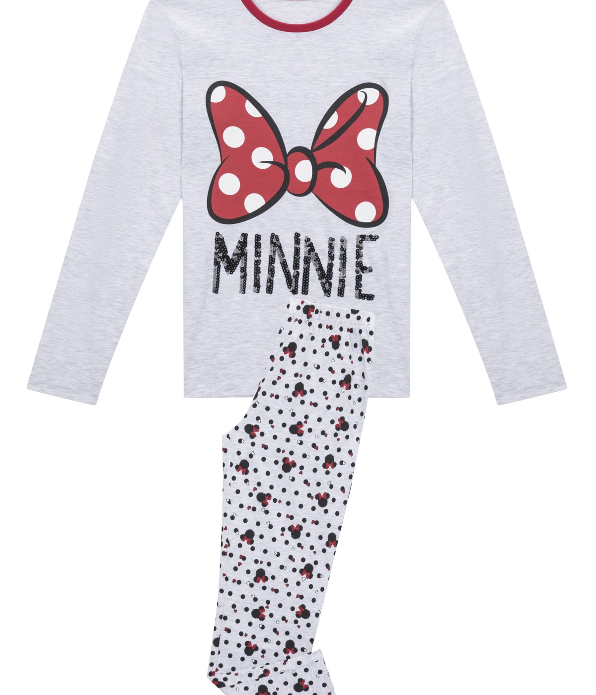 Teen Disney Minnie Bow 2 In 1 PJ Set