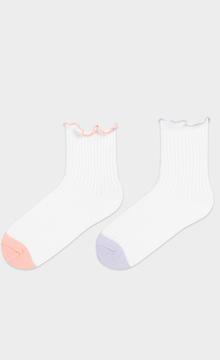 Girls Frilly 2In1 Liner Socks