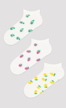 Lemon Juicy 3In1 Liner Socks