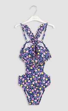 Costum Baie Girls Floral Frill