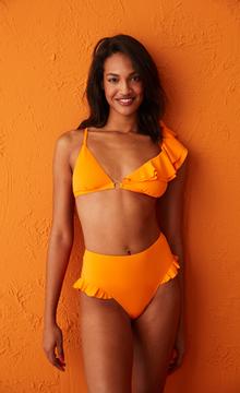Mango Triangle Frill Bikini Top