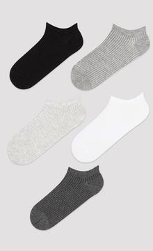 Ribbed 5In1 Liner Socks