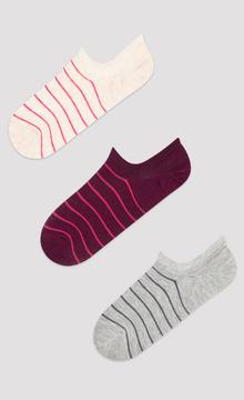 Thin Stripe 3In1 Sneaker Socks