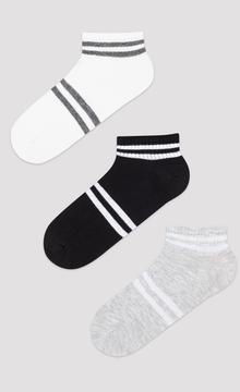 Shiny Lines 3In1 Liner Socks