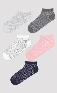 Mini Dot 5In1 Linear Socks