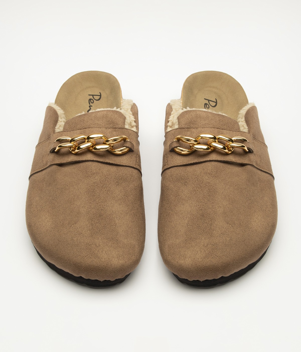 Papuci Soft Brown Suede
